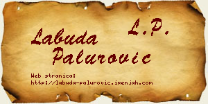 Labuda Palurović vizit kartica